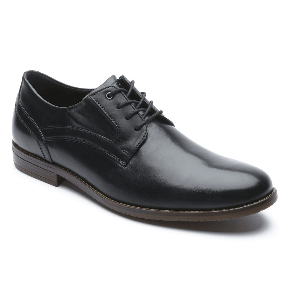 Rockport Mens Oxfords Black - Style Purpose 3 Plain Toe - UK 124-UCYJOZ